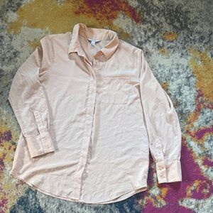 Nine West Light Pink Button Down Shirt